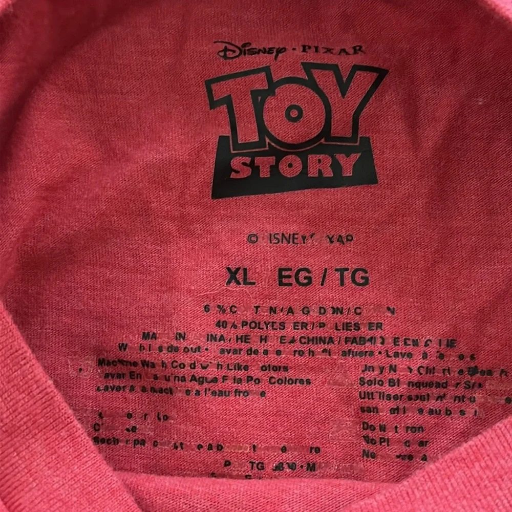 Disney Pixar Toy Story Pizza Planet T-shirt Youth XL Red w/black - Picture 3 of 5